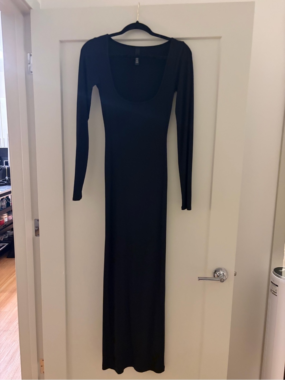 Skim ribbed maxi